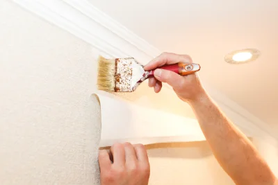 Pose de papier peint à Ville-di-Paraso — revêtements muraux et toiles de verre